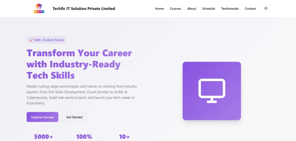 IT Co​mpany in Pondicherry - Techfic IT Solution​ Priva‍te Li‌m‍ited