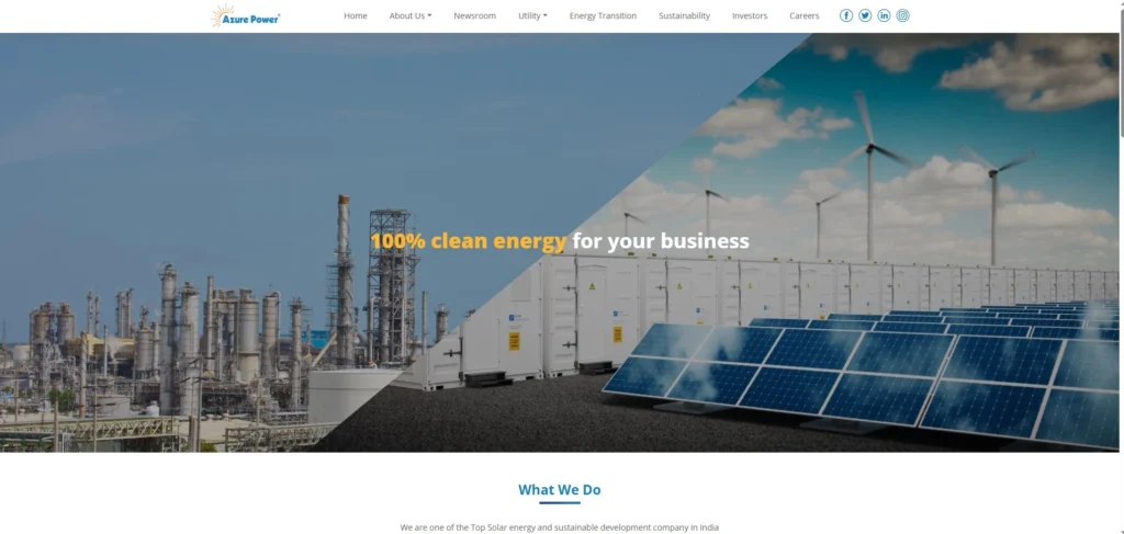 Solar Company in India – Azure Power