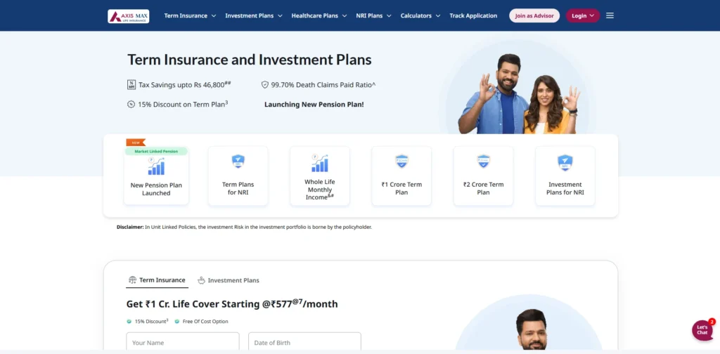 Life Insurance Company in India - Axis Max Life Insurance