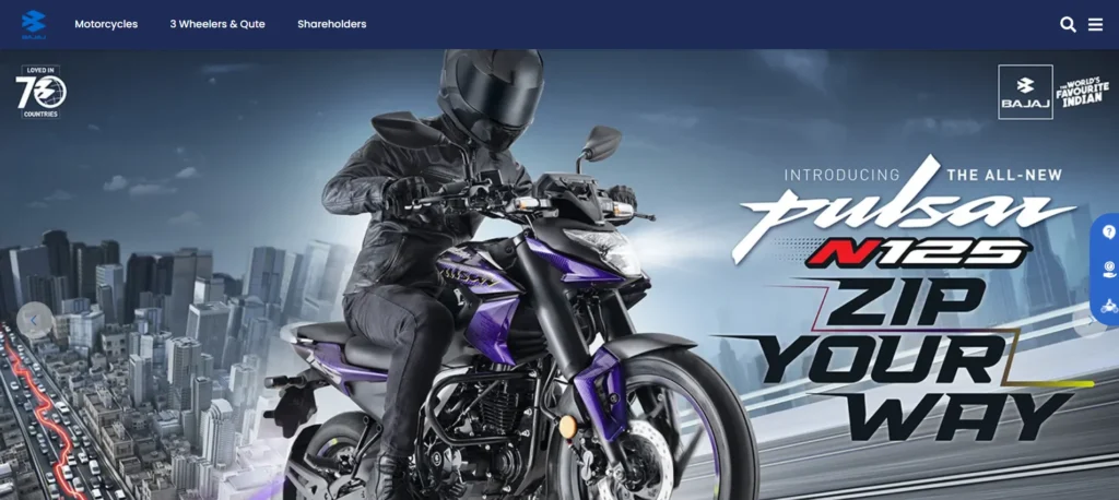 Product-Based Company in India - Bajaj Auto