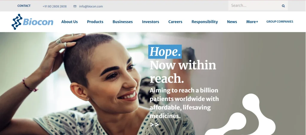 Pharma Company in India - Biocon Limited