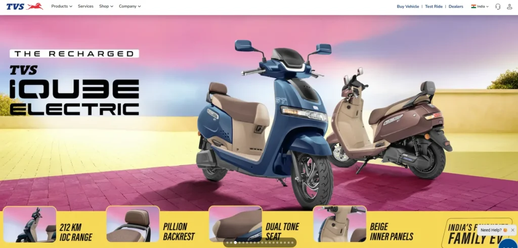 EV Company in India - TVS Motor Company