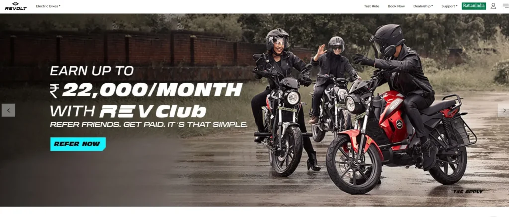 EV Company in India - Revolt Motors