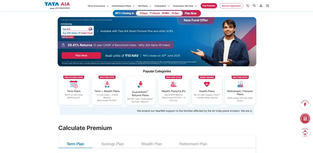 Life Insurance Company in India - Tata AIA Life Insurance