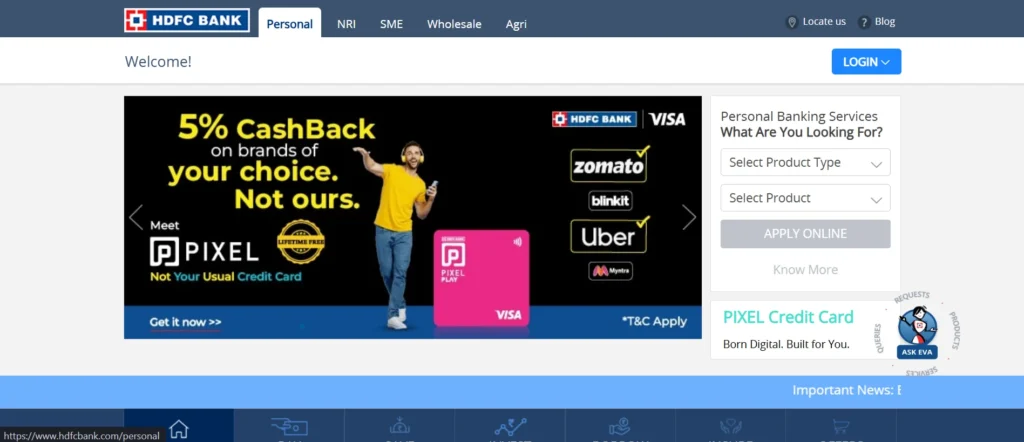 Finance Companies in Mumbai – HDFC Bank