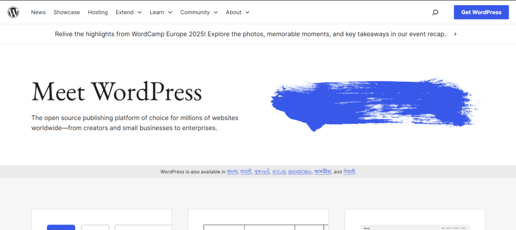 CMS Tool - WordPress.org
