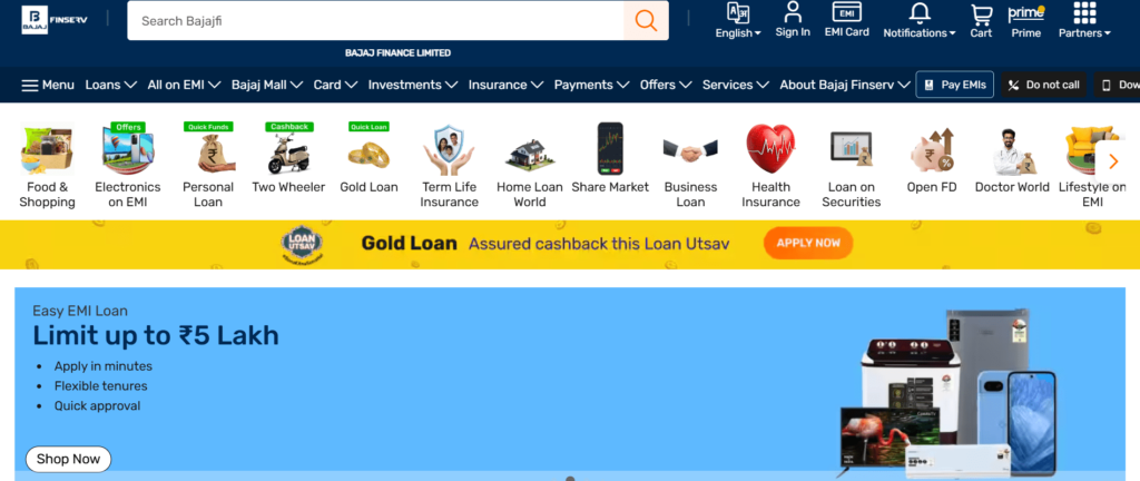Finance Company in Pune – Bajaj Finance Limited