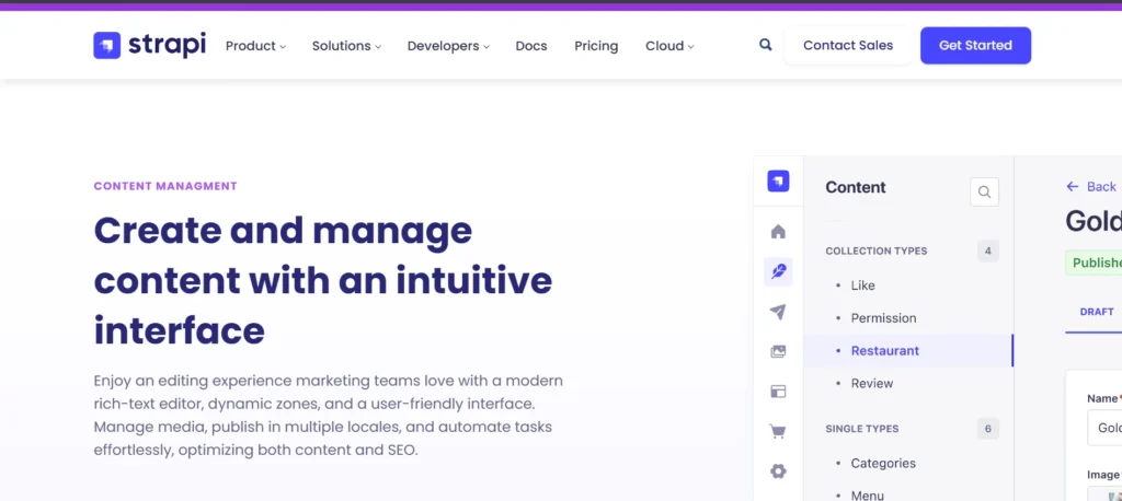CMS Tool - Strapi