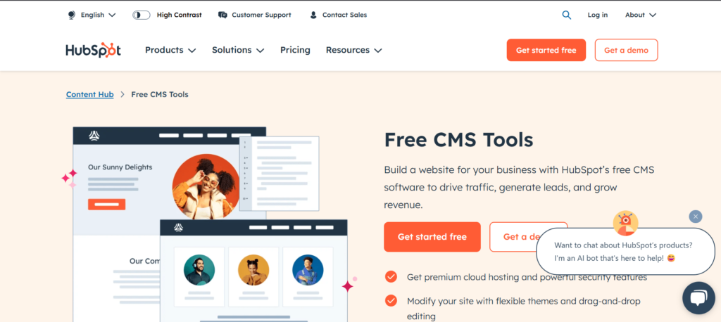 CMS Tool - HubSpot CMS Hub