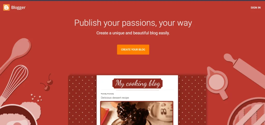 CMS Tool - Blogger