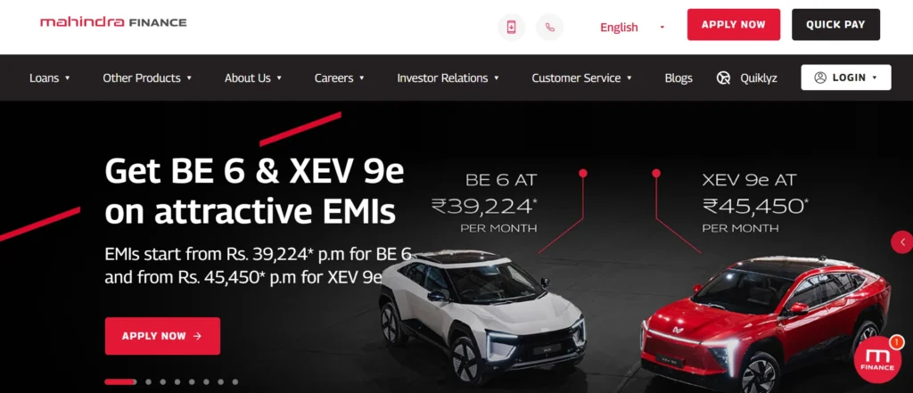 Finance Company in Pune – Mahindra Finance