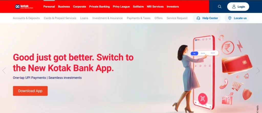 Finance Companies in Mumbai – Kotak Mahindra Bank