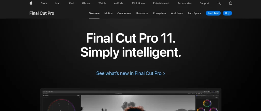 Video Editing Software – Final Cut Pro