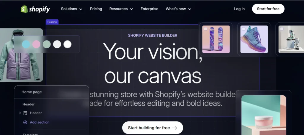 CMS Tool - Shopify