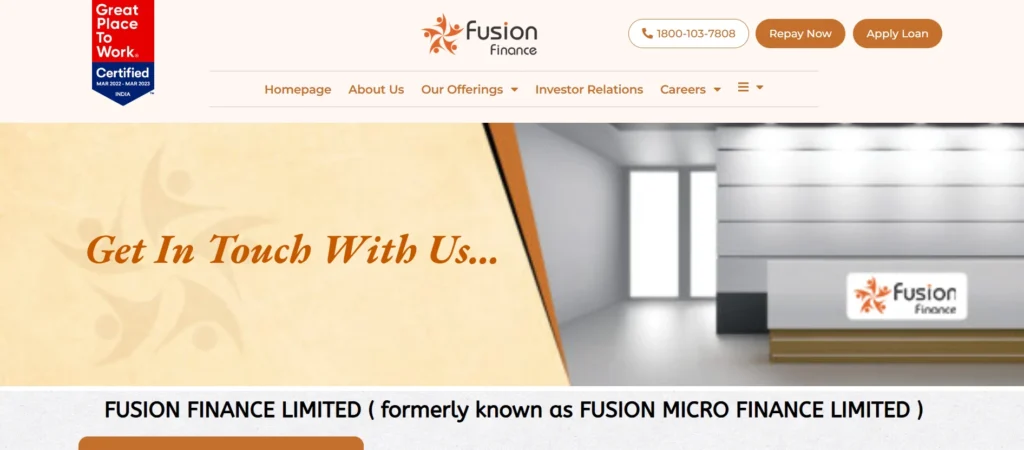 Finance Company in Jaipur - Fusion Microfinance