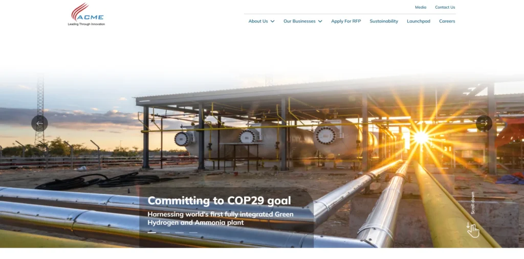 Green Hydrogen Company in India - ACME Group