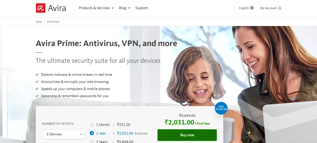 Antivirus Software - Avira Prime