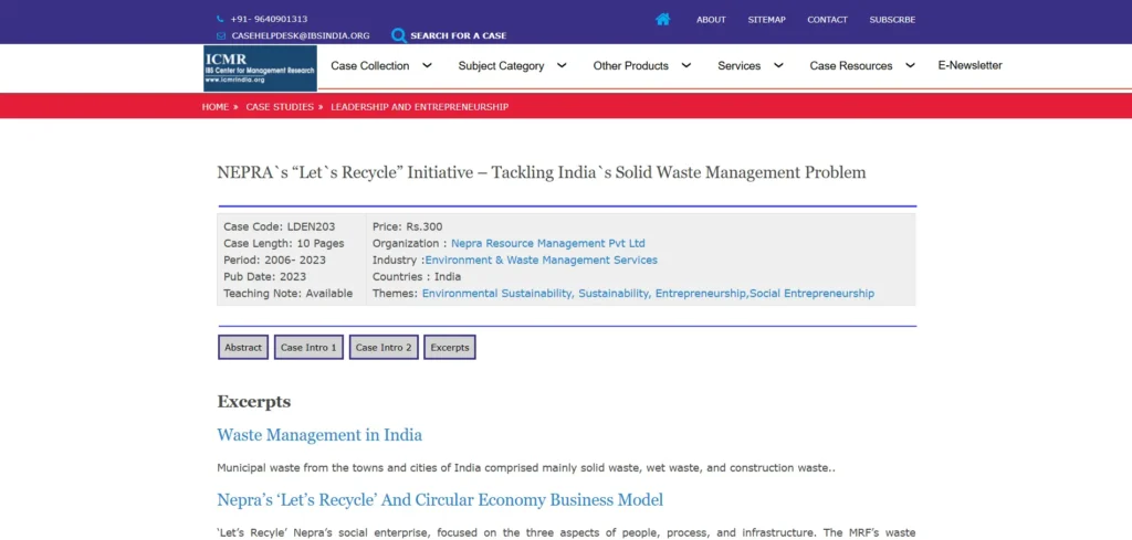 Waste Management Companies in India - Let's Recycle (NEPRA Resource Management Pvt Ltd)