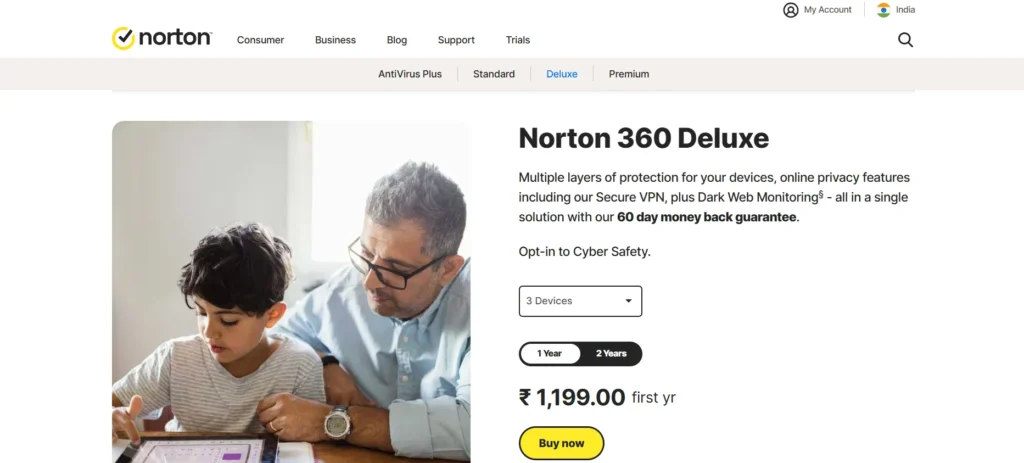 Antivirus Software - Norton 360 Deluxe