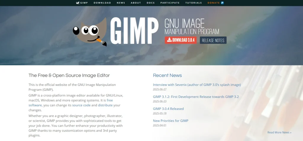 Photo Editing Software - GIMP