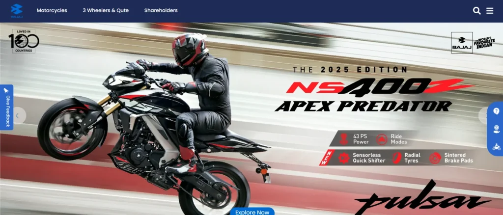 Product-Based company-Bajaj Auto