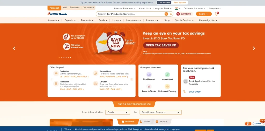 Finance Company in Bangalore - ICICI Bank