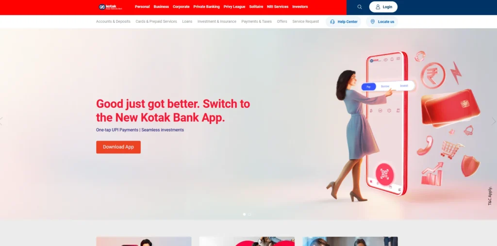 Finance Company in Bangalore - Kotak Mahindra Bank