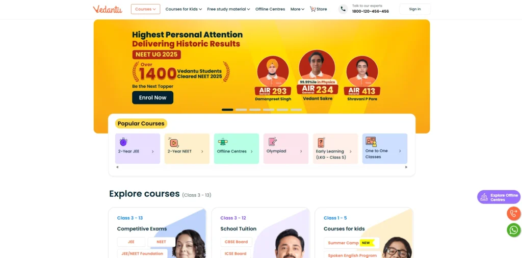 Ed-Tech Company in India - Vedantu