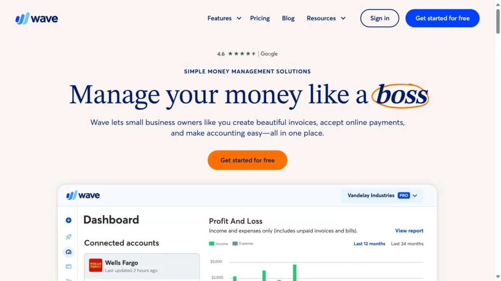 Bookkeeping Software for Small Business - Wave Accounting