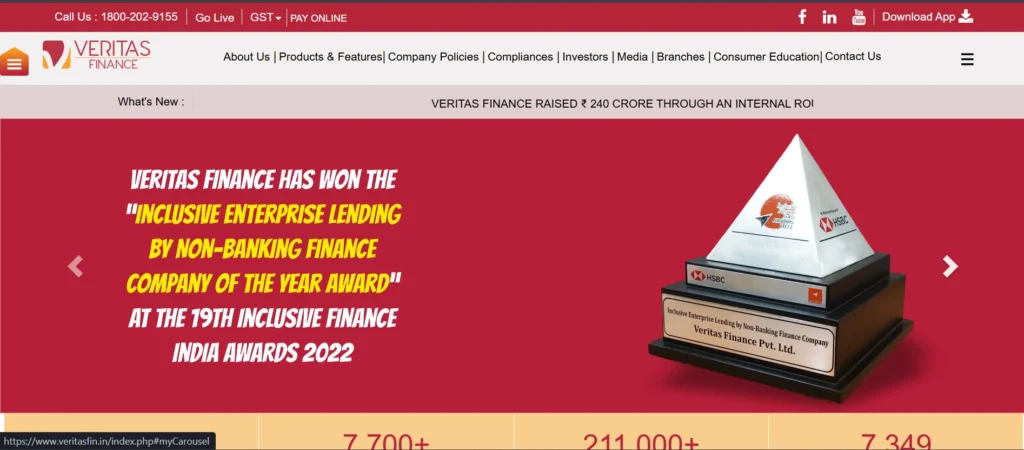 Finance Company in Chennai – Veritas Finance

