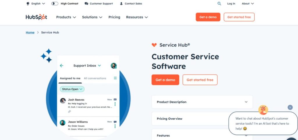  HubSpot - Customer Support Tools