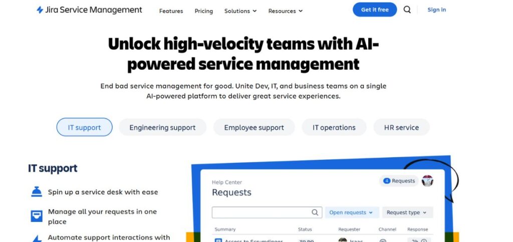 Jira Service Management - IT Ticketing Systems
