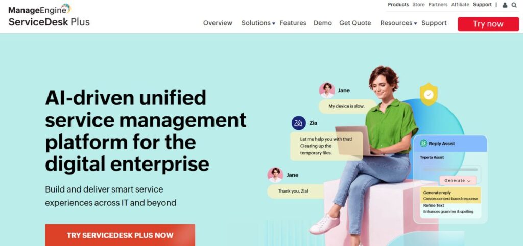 ManageEngine ServiceDesk Plus - IT Ticketing Systems