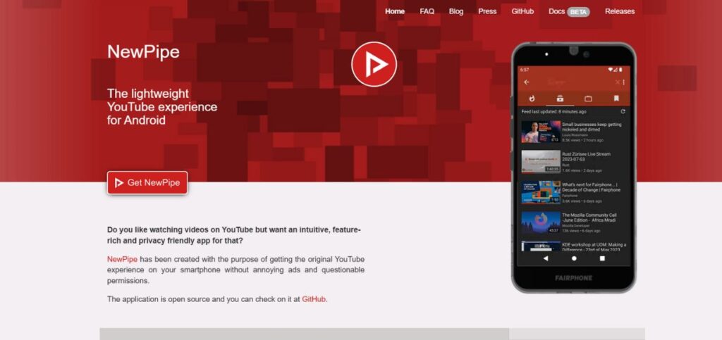 NewPipe - YouTube Video Downloader Apps