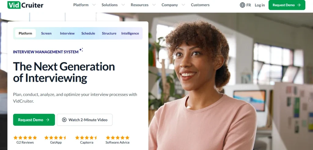 Best Video Interviewing Software: VidCruiter 