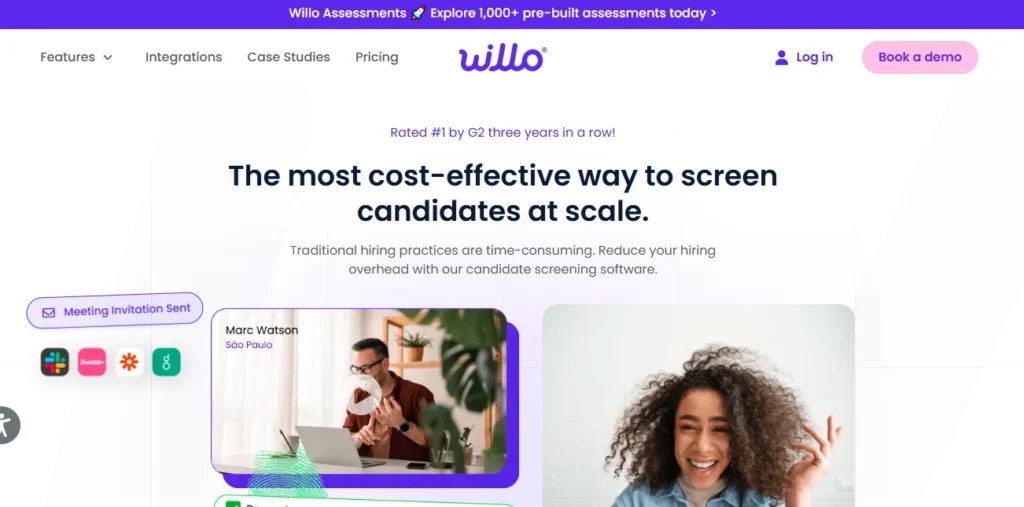 Best Video Interviewing Software: Willo 