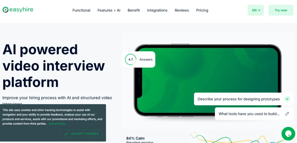 Best Video Interviewing Software: EasyHire.me 