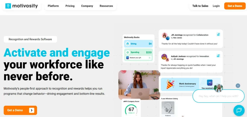 Best Employee Recognition Software: Motivosity