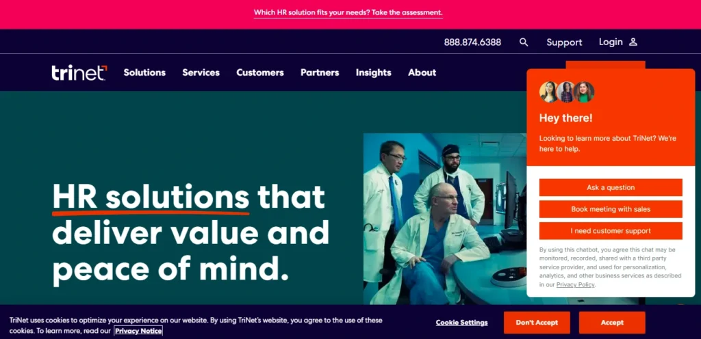 Best Benefits Administration Software: TriNet 