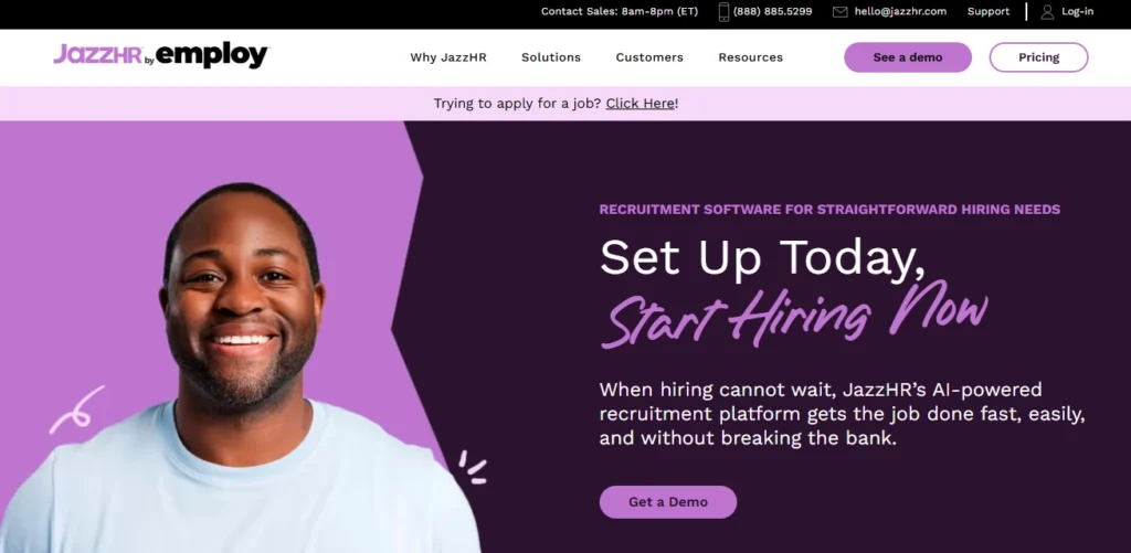 Recruiting Automation Software: JazzHRb