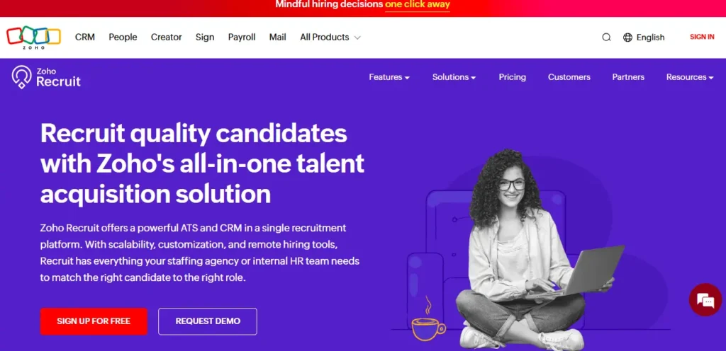 Recruiting Automation Software: Zoho Recruit 