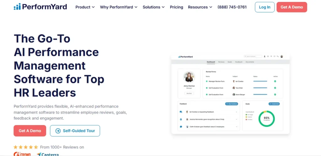 Best 360 Degree Feedback Software: PerformYard