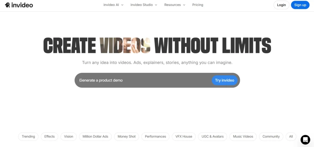 Animation Software - Invideo - Best AI Animation Generator
