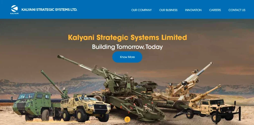 Top Defence Company in India- Kalyani Group, via Bharat Forge Defence Systems