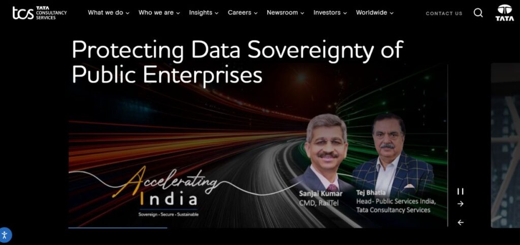 Tata Consultancy Services (TCS) - Data Analytics Companies in India 