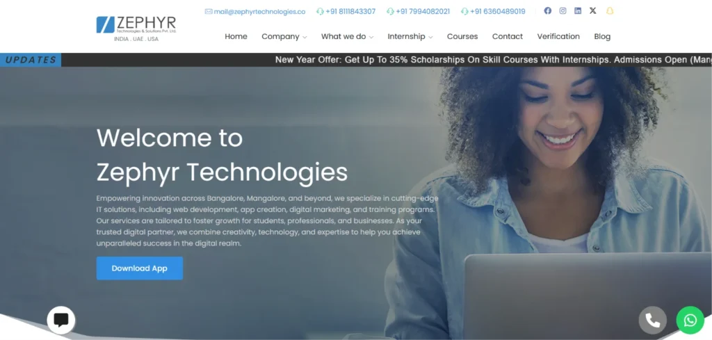IT Company in Mangalore - Zephyr Tech‍nolo‍gies‌ & So​l⁠utions Pvt L‍td