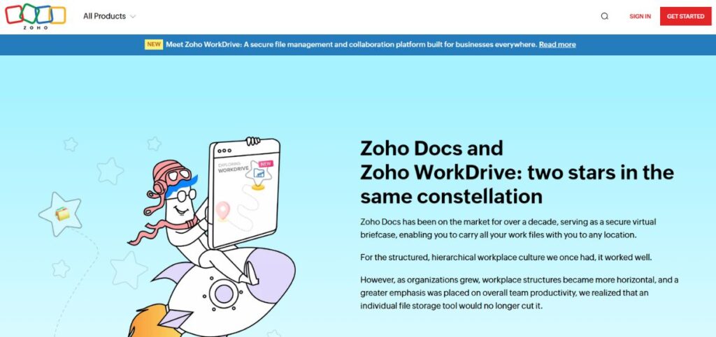 Zoho Docs - Document Management Software