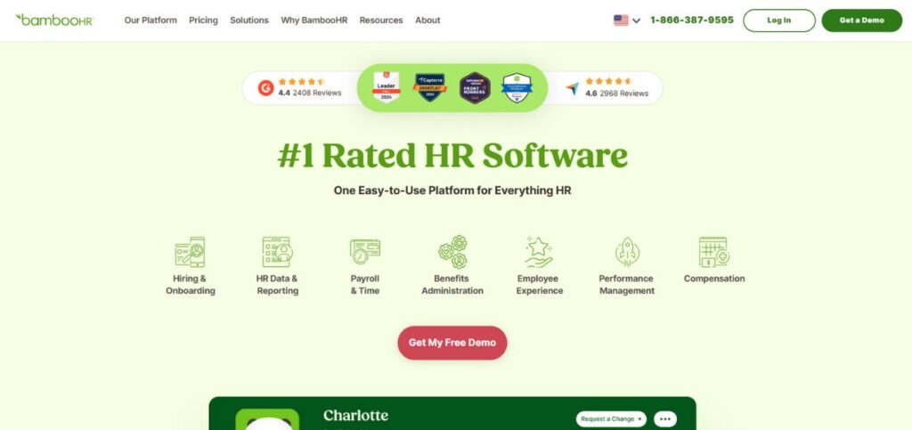  BambooHR - Attendance Tracking Software