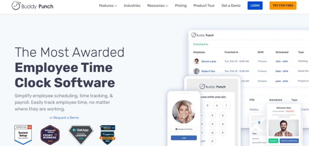 Buddy Punch - Attendance Tracking Software