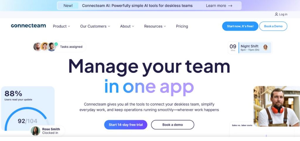  Connecteam - Attendance Tracking Software
